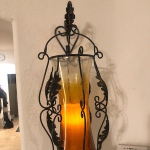 Set of 2 Kirkland Amber Wall Sconces